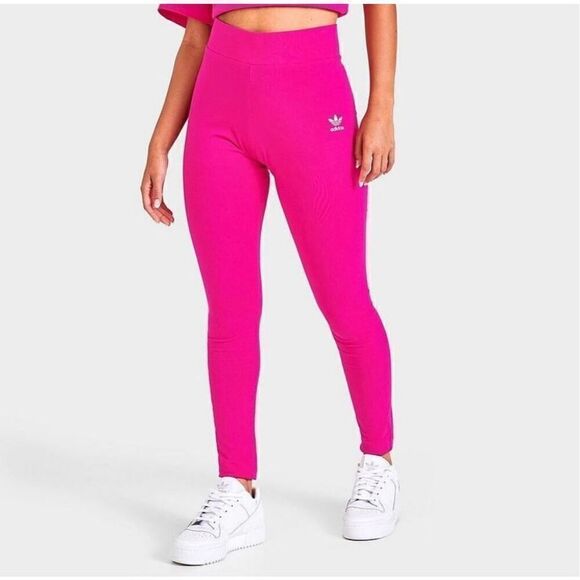 ADIDAS ORIGINALS WOMEN’S ESSENTIAL EVERYDAY LEGGINGS / pink-NWT-Medium - Picture 1 of 6